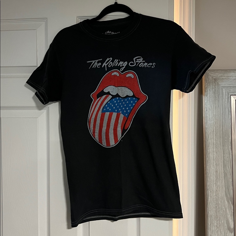 The Rolling Stones Black Cotton Tee